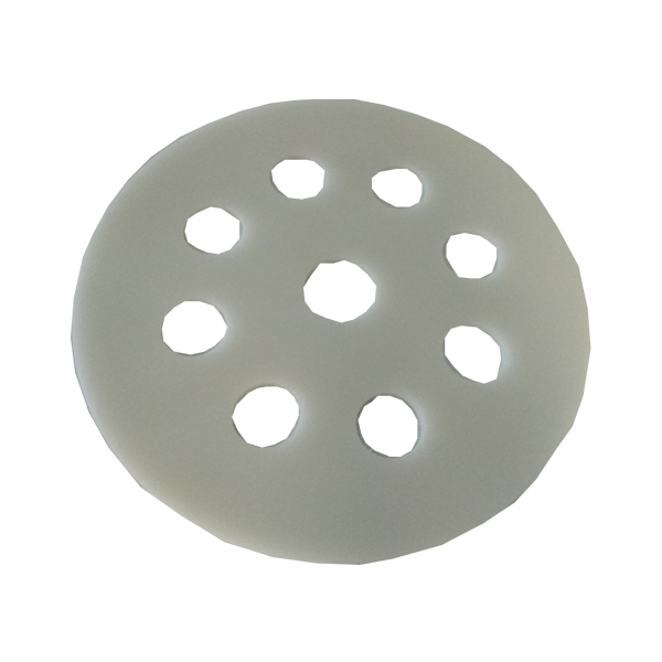 Desecador de policarbonato con valvula de vacio.