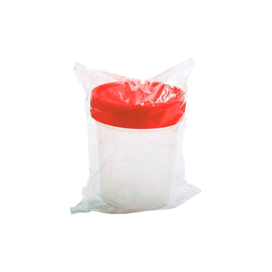 Vaso para toma de muestra.